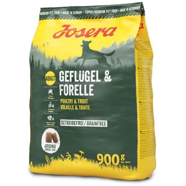 Josera Grainfree Ração Seca para Cão Adulto Aves e Truta com Batata Doce 900g