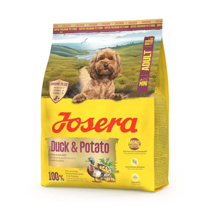 Josera Ração Seca Cão Adulto Pequeno Pato e Batata 900g