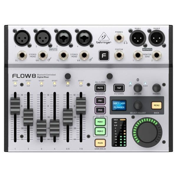 Behringer Mesa de Mistura Digital Flow 8 8 Canais com Bluetooth e USB
