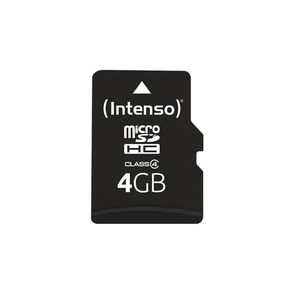 Intenso 4GB MicroSDHC Class4 + Adapter - 3403450