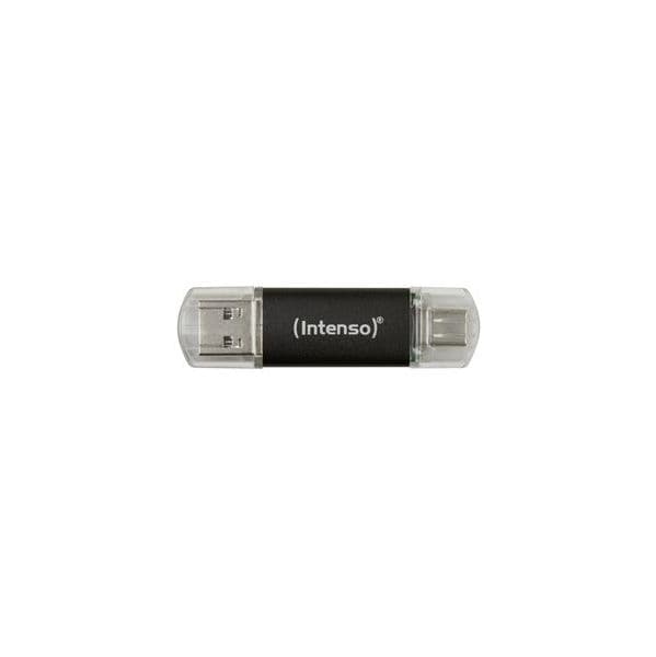 INTENSO Pen Drive usb 3.2 + Usb-c Twist Line 128GB Black - 3539491