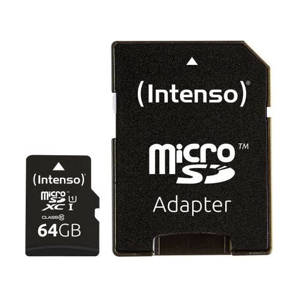 Intenso 64GB Micro SDXC UHS-I Class 1 - 3424490