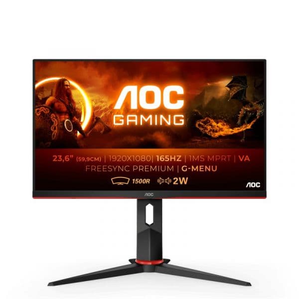 Monitor AOC 23.6" C24G2AE/BK VA FHD 16:9 165Hz FreeSync