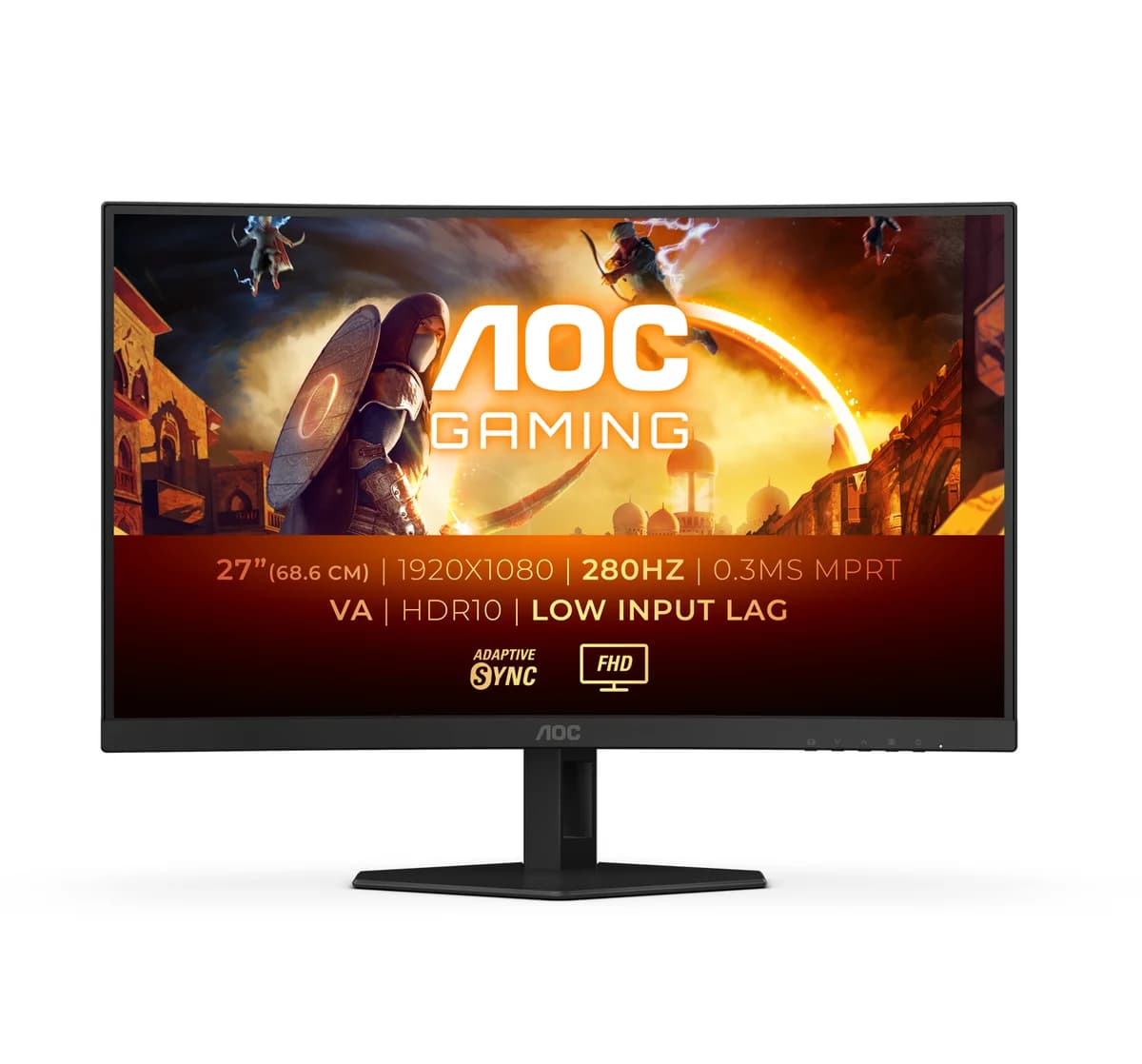 Monitor AOC 27" C27G4ZXE FHD 280Hz 0.3ms HDR10 Curvo