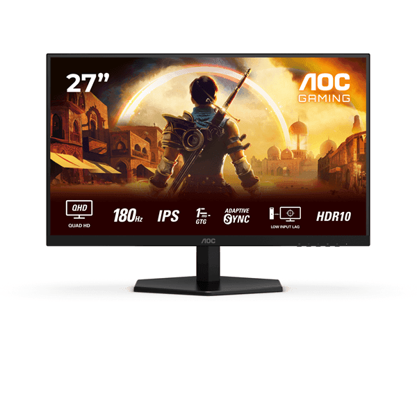 Monitor AOC Q27G42XE 27" LED Fast IPS QHD 180Hz com Altifalantes e Adaptive Sync