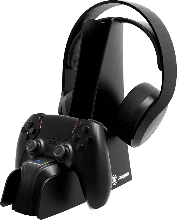Snakebyte DualCharge 5 Headset Stand e Carregador de Comandos PS5 - Preto (SB918636)