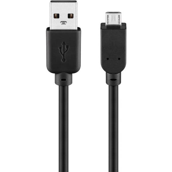 Goobay Cabo USB 2.0 MACHO - USB2.0 MICRO MACHO de Alta Velocidade 0,15 metros Preto - WE-95736