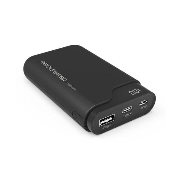Powerbank Realpower Type C 7500 Preto 7500 Mah