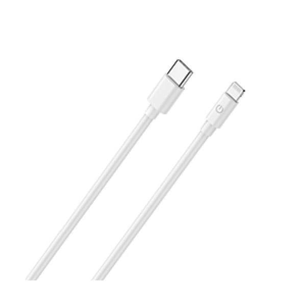 Cabo RealPower USB-C para Lightning com 2 mts branco (até 20W) - 385242