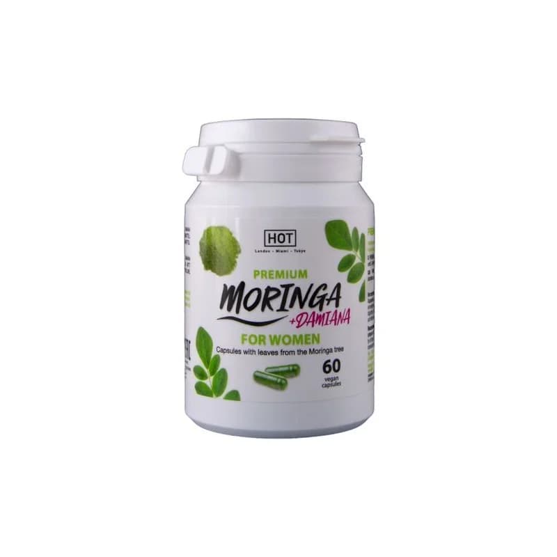 Hot Moringa Suplemento Alimentar Vitalidade Feminina 60 Cápsulas