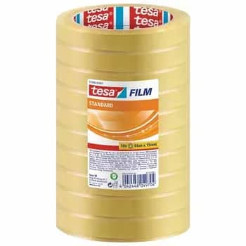 Fita Adesiva 15mmx66mts Transparente Tesa Pack 10 rolos