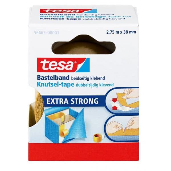 Tesa Fita Dupla Face Extra Forte para Artesanato 2.75m x 38mm Ref. 56665