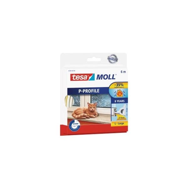 Tesa Fita Adesiva Isoladora P-Profile Tesa 9mmx6m Castanha (1 Unid.) - 156Z30032
