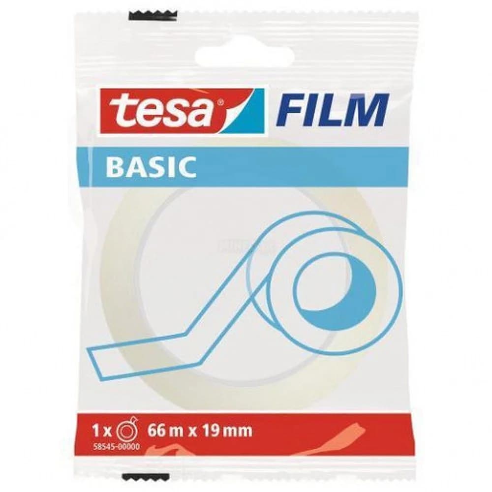 Fita Adesiva 19mmx66mts Clear Tesa Basic x 4un