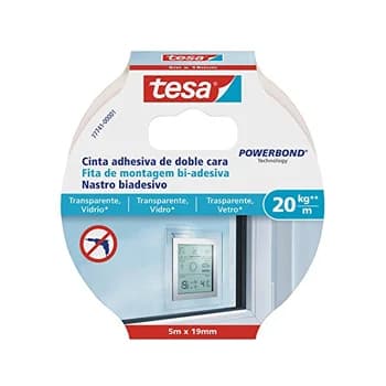 Tesa Fita Bi-adesiva Vidro 5m Transparente