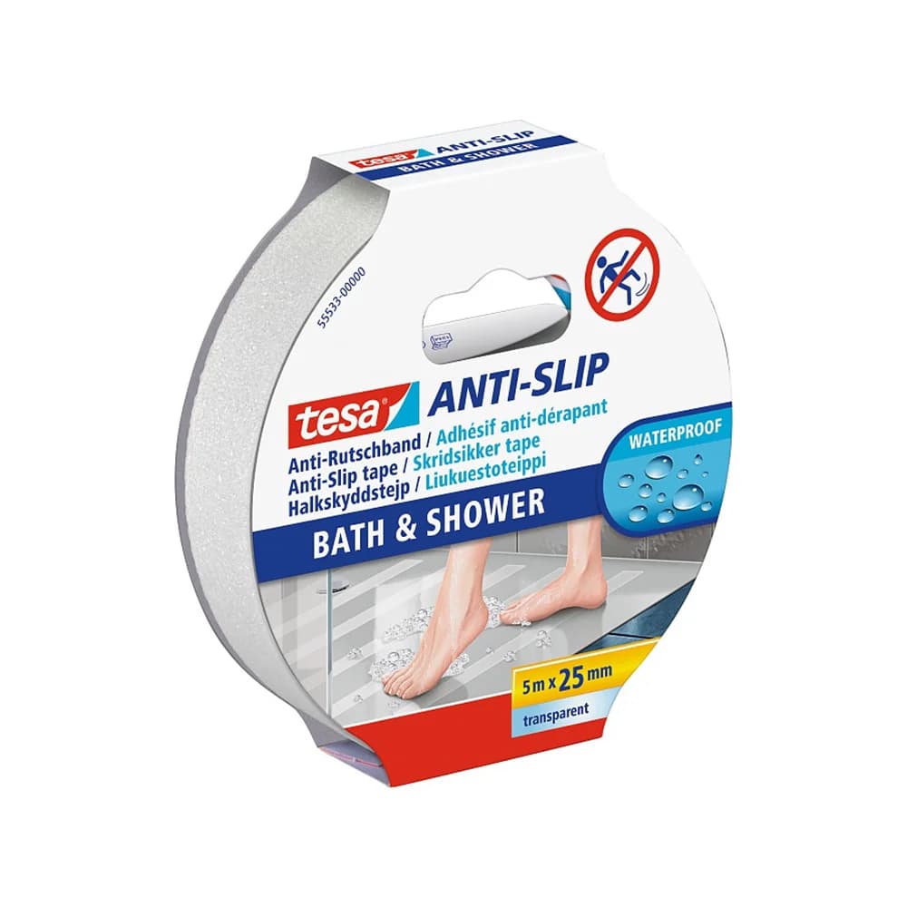 Tesa Fita Adesiva Anti-Derrapante Banho 25mmx5mts - 15655533-01