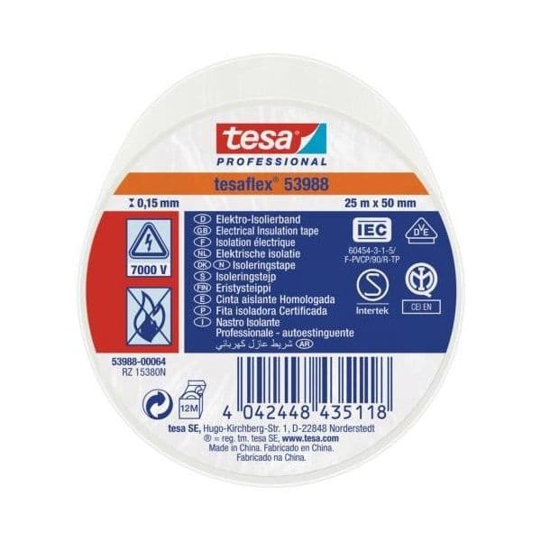 Tesa Fita Isolante 25X50 White 53988