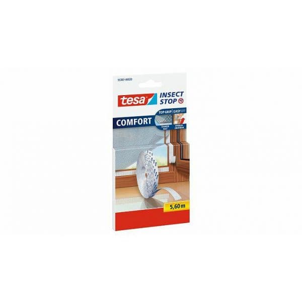Tesa Fita Adesiva para Mosquiteiro Comfort Flyg Rolo de Substituição 55387 Preto 5.6m x 0.9cm