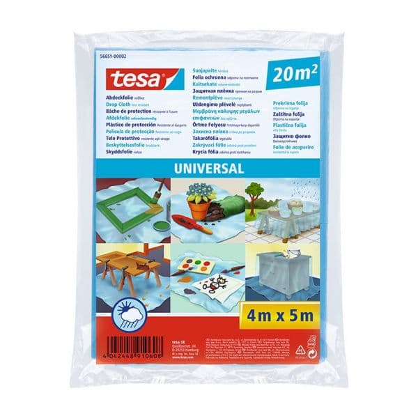 Tesa Plástico de Proteção 20 M2. Universal