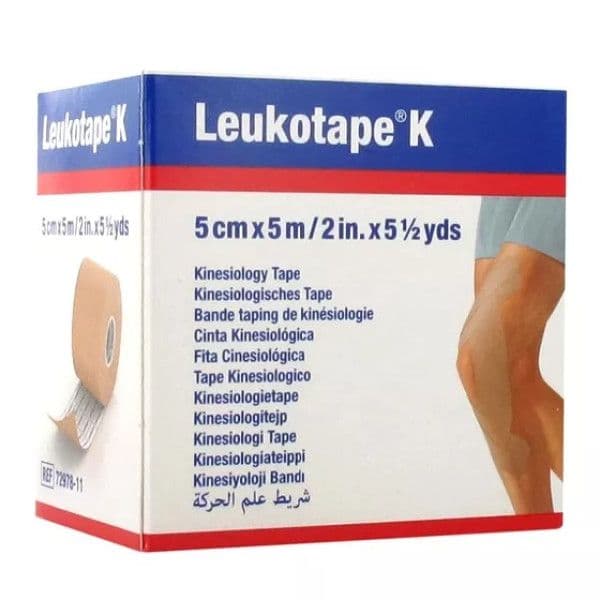 Leukotape K Fita Cinesiológica Sports Edition Bege 5cm x 5m