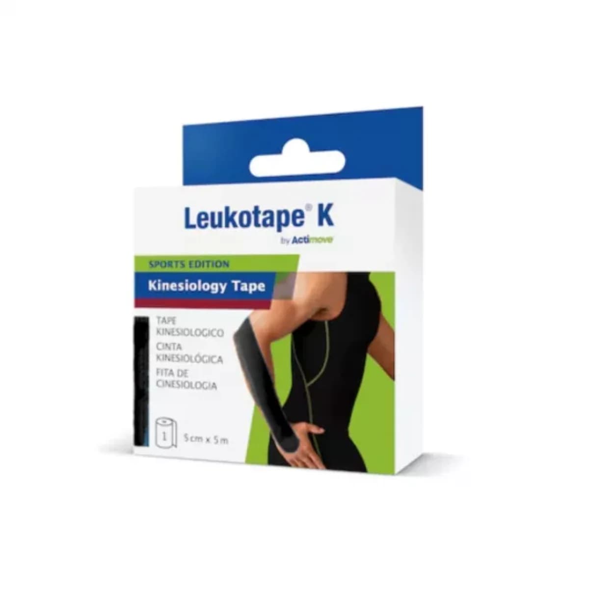 Leukotape K Fita Cinesiologica_ 5cm x 5M_ Preto - 7536086