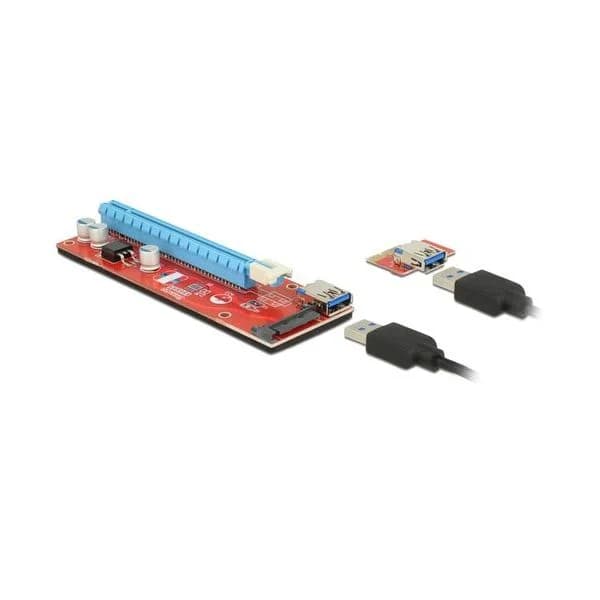 Delock Riser Card Pci Express x1 > x16 com 60cm Cabo - 41423