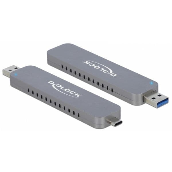 Delock Caixa Externa M.2 para M.2 Nvme Pcie Ssd Drive Case Silver com - 42616