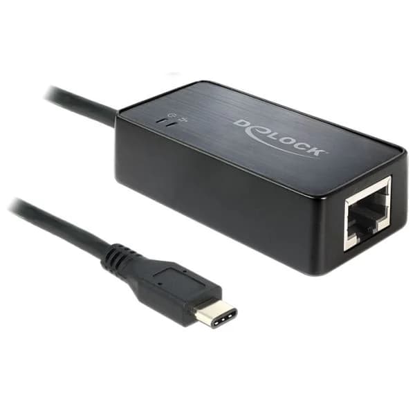 Delock 62642 Adaptador USB-C para RJ45 Gigabit LAN 10/100/1000 Mb/s