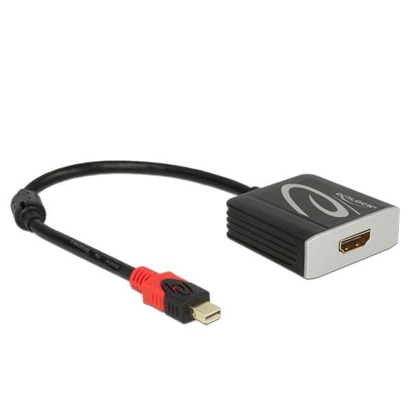 Delock 62735 Adaptador Mini DisplayPort 1.2 para HDMI 2.0 4K 60Hz Preto