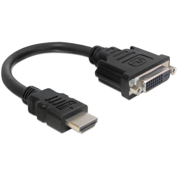 Delock Adaptador HDMI para DVI-D 0.2m Preto