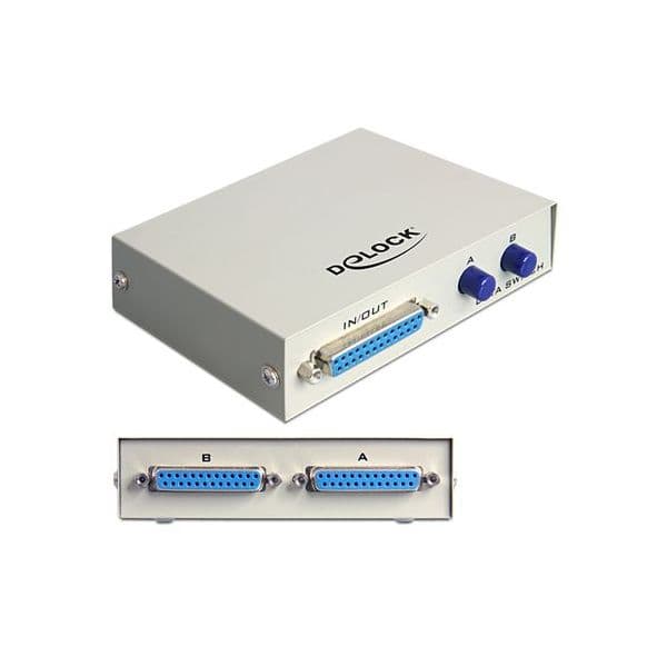 Delock D-Sub25 Switch 2 Eingänge -> 1 Ausgang - 87618