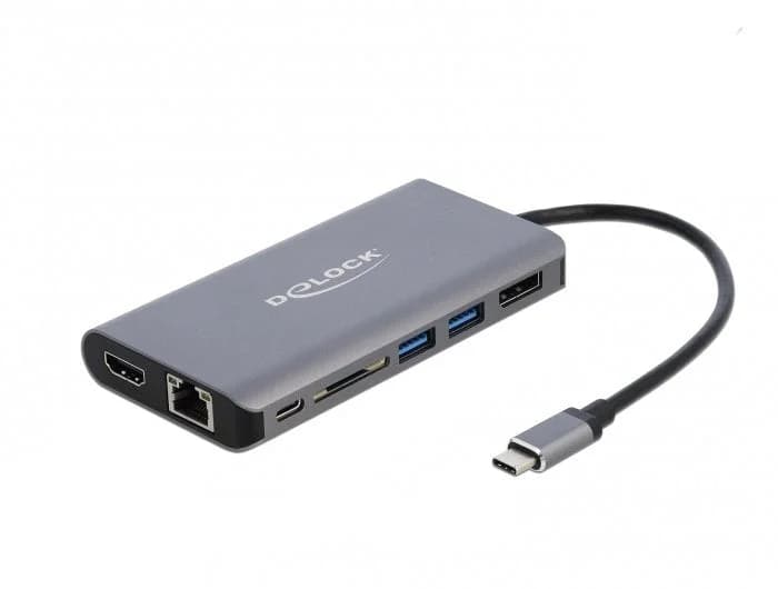 Delock Dockingstation DeLOCK USB-C 4K grey HDMI, DisplayPort, USB-C | Noteboo - 87683