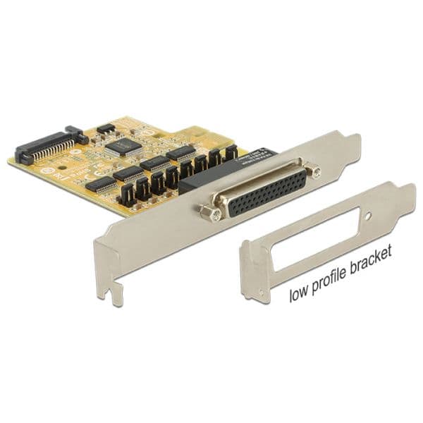 Delock Placa PCI Express x1 para 4 x Serial com Alimentação 89447