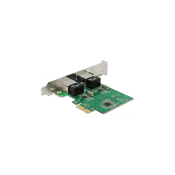 DeLOCK Placa Rede Pcie Card>2xGigabit Lan, Lan-adapter | 10/100/1000 M - 89999