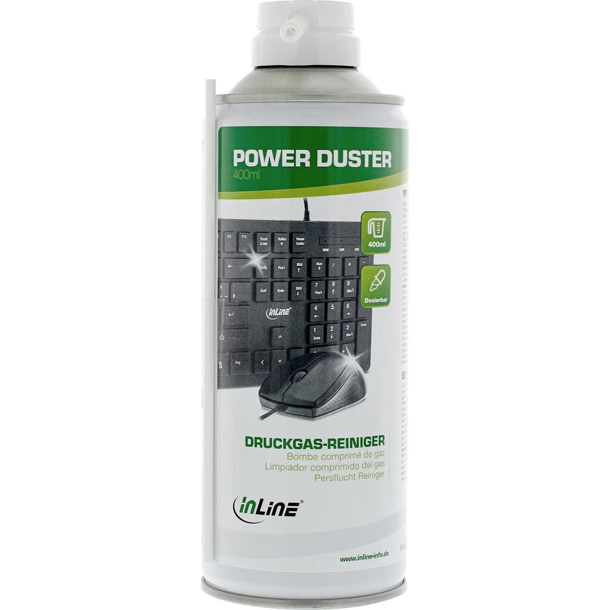 Limpiador De Aire Comprimido Inline De Alta Presión Para Servidores Informáticos En Aerosol Para Pc De 400 Ml