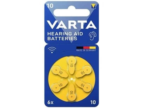 Pilhas para Aparelhos Auditivos VARTA Hearing Aid Batteries 10 (b