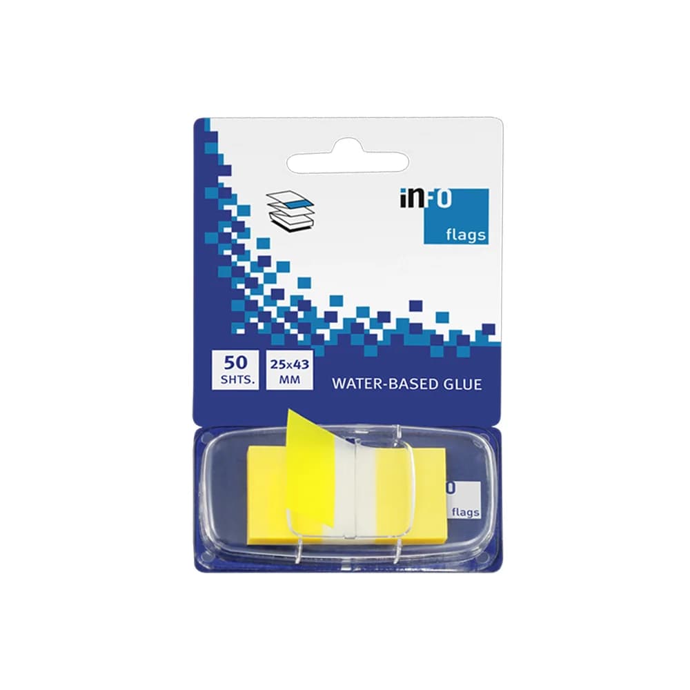 Infonotes Separador Tape Flags 50Fls Amarelo
