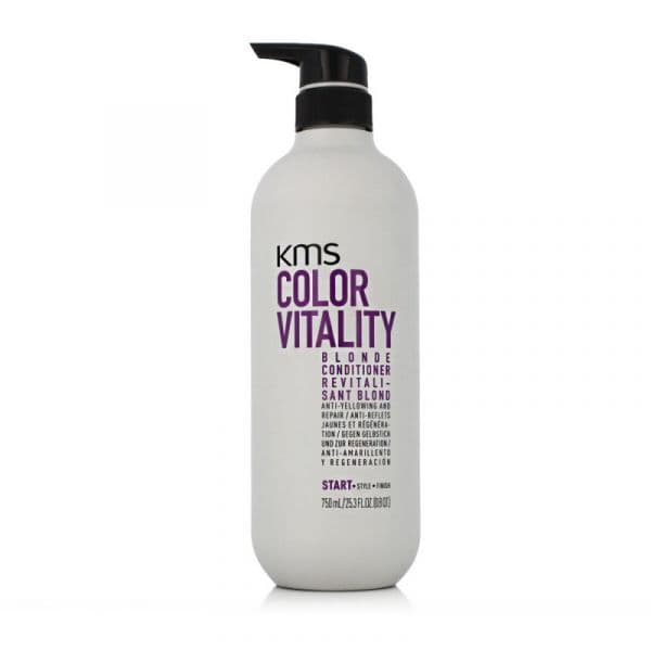 KMS Color Vitality Blonde Condicionador Hidratante para Cabelo Loiro e Grisalho 750 ml
