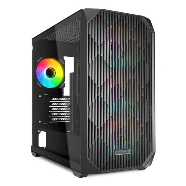 Sharkoon MK3 RGB Painel Cristal Temperado 4 Ventiladores USB-C