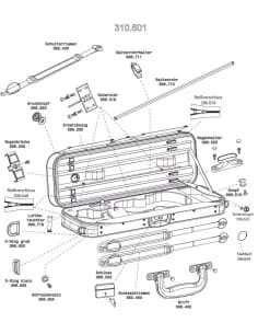 Violin case Liuteria Venetian
