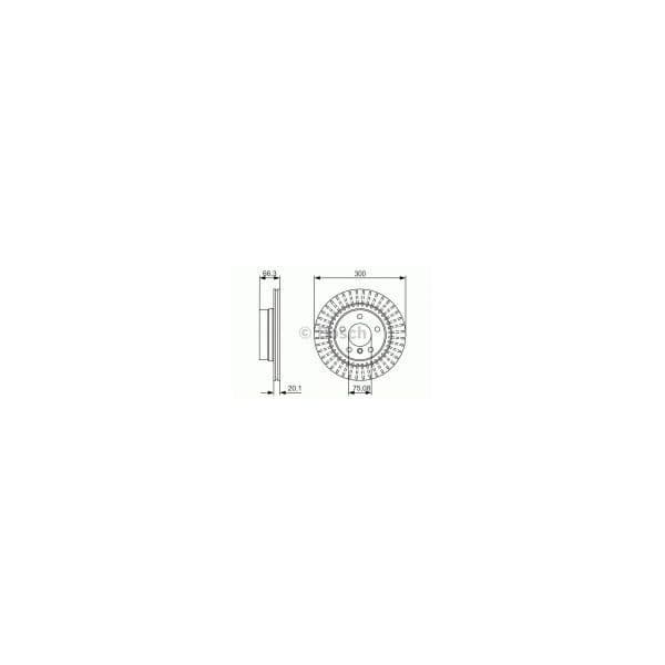 Bosch Disco de Travão 0986479044
