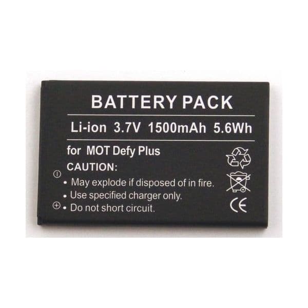 Energy Plus Bateria MOTOROLA DEFY Plus - HF5X - Li-ion, 3,7V - 1500mAh/5