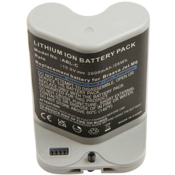 Bateria Compatível iRobot Braava Jet M6 10,8V (2600mAh) - BCE31271
