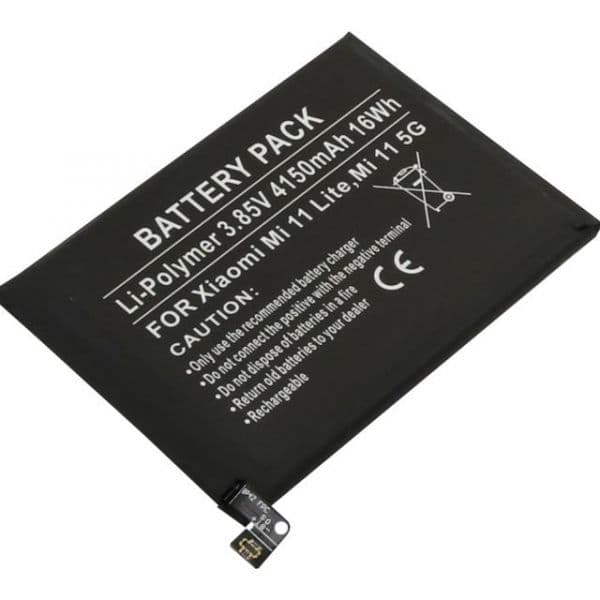 Bateria Compatível Mi 11 Lite, Mi 11 5G 3,85V Xiaomi (4150mAh) - BCE31312