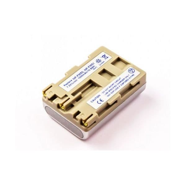 Bateria prata sony np-fm30, np-fm50, np-fm51, np-qm50, np-qm
