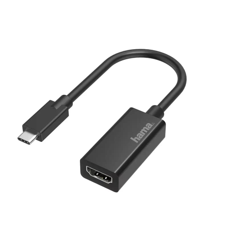 Adaptador Hama USB-C para HDMI Ultra-HD 4K (00200315 - Resolução 4K 30Hz - Compatível Thunderbolt 3/4)
