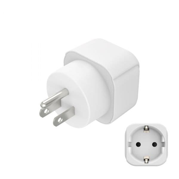 Hama Adaptador de Viagem G->USA e Corrente USA Type-B Branco (1 Unidade)