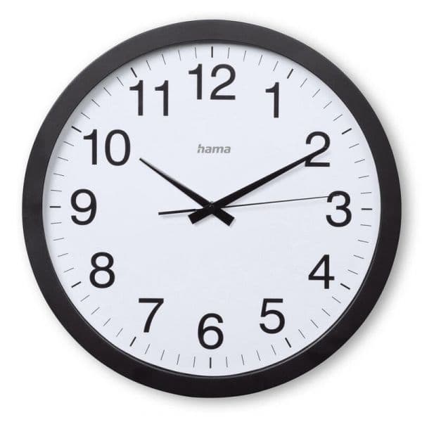 Hama Relógio de Parede Aruba 40 cm Preto