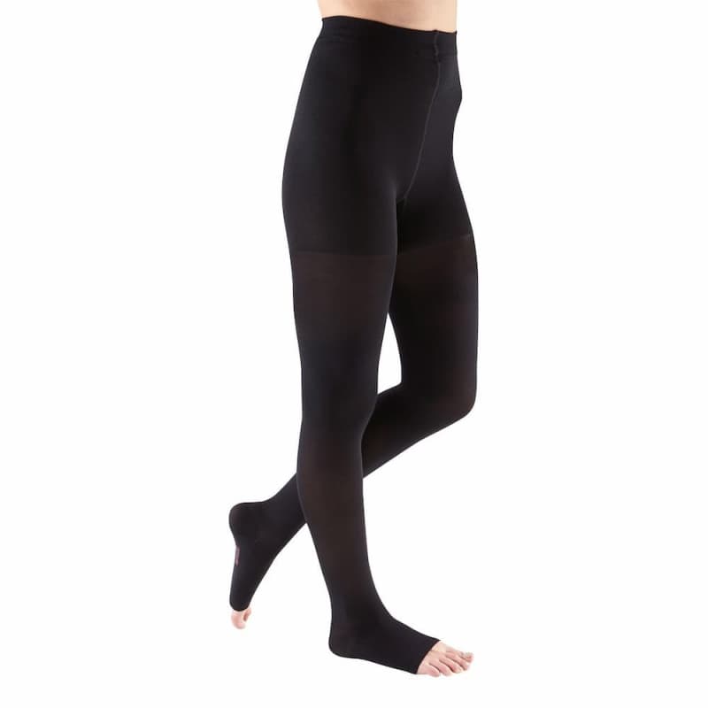 Medi Mediven Plus - Meia Elástica, Collant, Classe 2, Normal (preto, Pe Aberto, Ii)
