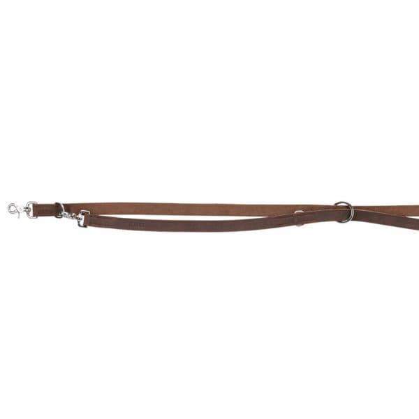 Trixie Trela Ajustável Rustic Couro Castanho Escuro 2 m/20 mm